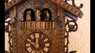 5 8120 01 c 8 Day Musical 1885 Replication Cuckoo Clock [upl. by Aynnat680]