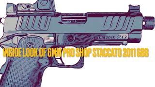 Inside look of EMG Arms 6mm Proshop series Staccato 2011 GBB Pistol… [upl. by Dressel419]