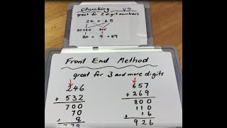 Addition  comparing strategies for 24 digit numbers [upl. by Zitah]