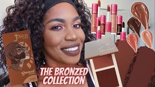 NEW JUVIA’S PLACE THE BRONZED COLLECTION  DARK BRONZER DUO amp LIP SWATCHES [upl. by Ysied]