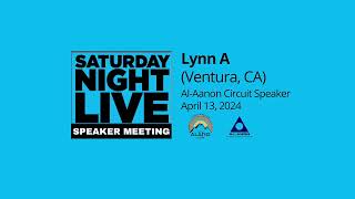 Lynn A Ventura CA AlAnon speaker at Saturday Night Live in Provo UT 41324 [upl. by Bashemeth707]