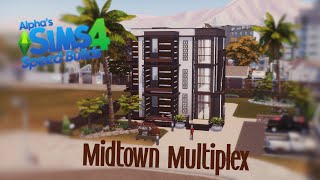 Sims 4 Speed Build  Midtown Multiplex  forrent [upl. by Nilyac]