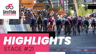 Giro dItalia 2024  Stage 21 Highlights [upl. by Eelyrag441]