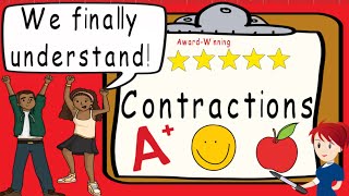 Contractions  Award Winning Contractions Teaching Video  What is a Contraction  Apostrophe [upl. by Merkley]