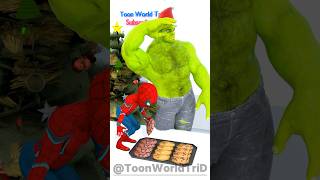 🎅🍪 SpiderMan Secretly Eats Santa Hulk’s Choco Cookies on Christmas 🎄😂 gta [upl. by Hollington]