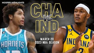 Indiana Pacers vs Charlotte Hornets Full Game Highlights  Mar 20  2023 NBA Season [upl. by Carly308]