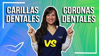 Diferencia entre Carillas Dentales y Coronas Dentales l Demostración [upl. by Netsrijk]