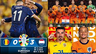 Netherlands vs Romania  Euro 2024 Last16 Highlights amp Analysis [upl. by Twelve]