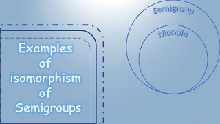 Lecture7 Examples of Isomorphism of Semigroup Unit1 Discrete Mathematics MSc sem3 BKNMU [upl. by Notgnirrac]