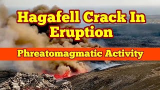 This Is Where Hagafell Crack Erupted Pyroclastic Eruption And Explosion Iceland Svartsengi Volcano [upl. by Nosdivad]