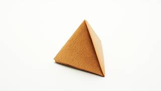 Single sheet origami Tetrahedron Shuzo Fujimoto [upl. by Nylaj231]