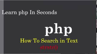 PHP How To find a Substring into text [upl. by Arnulfo]