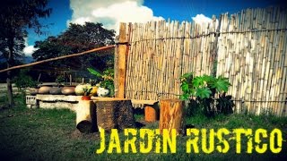 Como Decorar Un Jardin Rustico [upl. by Naujak]