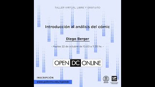 Introducción al análisis del cómic  Docente Diego Berger [upl. by Eisak]