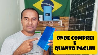 Quanto Paguei e Onde Comprei a Bateria Lifepo4 [upl. by Fayina]