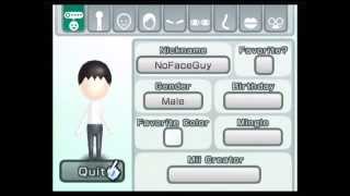 How to Make a No Face Mii [upl. by Novyat810]