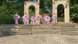 Genroku Hanami Odori 元禄花見踊り at One World Day 2023 by the Shojoji Japanese Dancers [upl. by Noeruat]