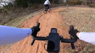 Gravel Bikes on MTB Trails at Arcadia Lake [upl. by Anitsirt]