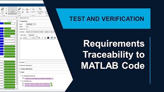 Requirements Management Workflow for MATLAB [upl. by Eittak]