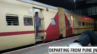 09419 ADI TIRUCHIRAPPALLI SPECIAL FARE EXPRESS DEPARTING FROM PUNE JN [upl. by Rosenwald82]