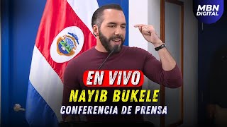 EnVivo Nayib Bukele Responde Fuertemente a la Prensa en Conferencia de Última Hora desde Costa Rica [upl. by Orrocos]