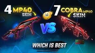 MAX COBRA MP40 VS LEVEL 4 MP40 🤯 WHICH ONE IS BEST😱  FULL EXPLAIN IN HINDI 💥 [upl. by Blood877]