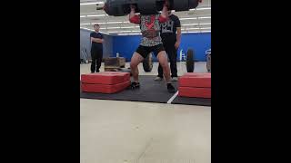 300 pound log press strongman [upl. by Nylinnej]