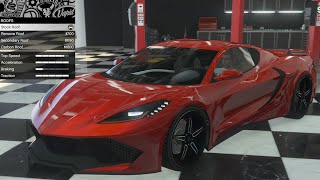 GTA 5  DLC Vehicle Customization  Invetero D10 Corvette C8 and Review [upl. by Paget]