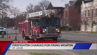 Neighbors defend St Louis firefighter charged for firing weapon [upl. by Aseeram]