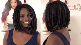 DIY  Bob Box Braid Wig Detailed Tutorial  Perruque tresse carré [upl. by Eissahc810]