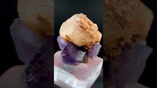 Calcite standing on flourite afghanistan afghanite crystals gemstonepakistan quartz ruby gems [upl. by Winona]