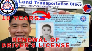 LTO RENEWAL OF DRIVERS LICENSE  REQUIREMENTS PROCESS FEES  10 YRS VALIDITY  Wander J [upl. by Einaoj]