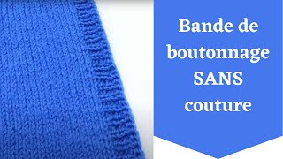 Bande de boutonnage SANS couture [upl. by Tnias]