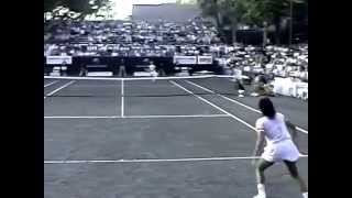 Gabriela Sabatini v Martina Navratilova Amelia Island 1989 pt3 [upl. by Sherris83]