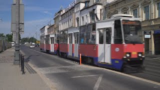 Poland Bydgoszcz tram 3 ride from Most Teatralny to Most Kazimierza Wielkiego [upl. by Enailuj]