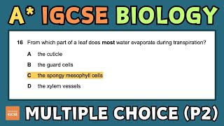 IGCSE Biology  How to get an A in your MULTIPLE CHOICE exam paper 2 [upl. by Valtin108]