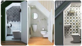 Brilliant Small Bathroom Under Stairs Design Ideas  Toilet Under Staircase  Under Stairs Hacks [upl. by Annawt]