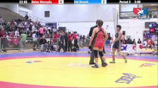 WM 53 KG  Helen Maroulis vs Ind Vinesh [upl. by Hnaht]