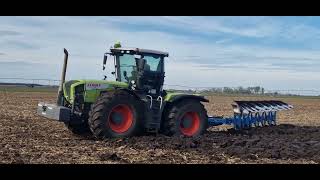 Claas xerion 3800 Lemken Diamant 16 [upl. by Deering]