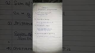 Arithmetic progression class 10 formula [upl. by Eissehc117]