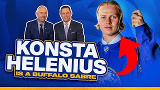 Instant Reaction Sabres Draft Konsta Helenius  Buffalo Sabres [upl. by Asalocin307]