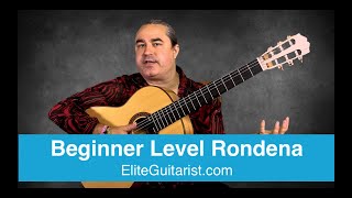 EliteGuitaristcom  Rondena Flamenco Guitar Lesson for Beginners taught by Ricardo Marlow [upl. by Antipas548]