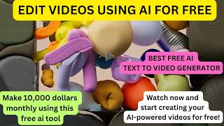 BEST AI Video Generator FREE AI Video Generator  AI Text To Video  How To Edit Videos With AI [upl. by Remington36]