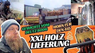 FarmVLOG924  Unsere XXL Holz Lieferung ist da [upl. by Anirt893]