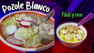 POZOLE BLANCO fácil y rico [upl. by Joy]