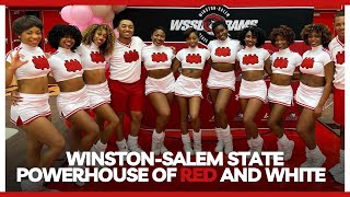 WinstonSalem State University Powerhouse of Red and White Cheerleaders [upl. by Ruthanne]