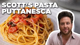 Scott Conants Pasta Puttanesca  Food Network [upl. by Anelaj]