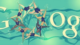 London 2012 Synchronised Swimming olympic doodle [upl. by Mighell]