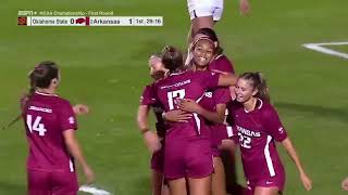 2 Arkansas 40 Oklahoma State  First Round  NCAA Womens Soccer Tournament 2024 [upl. by Onurb]