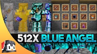 Blue Angel 512x MCPE PvP Texture Pack FPS Friendly [upl. by Acirederf]